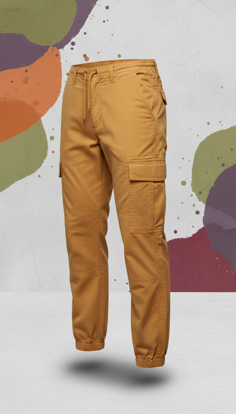 Golden Sand Cargo Pants
