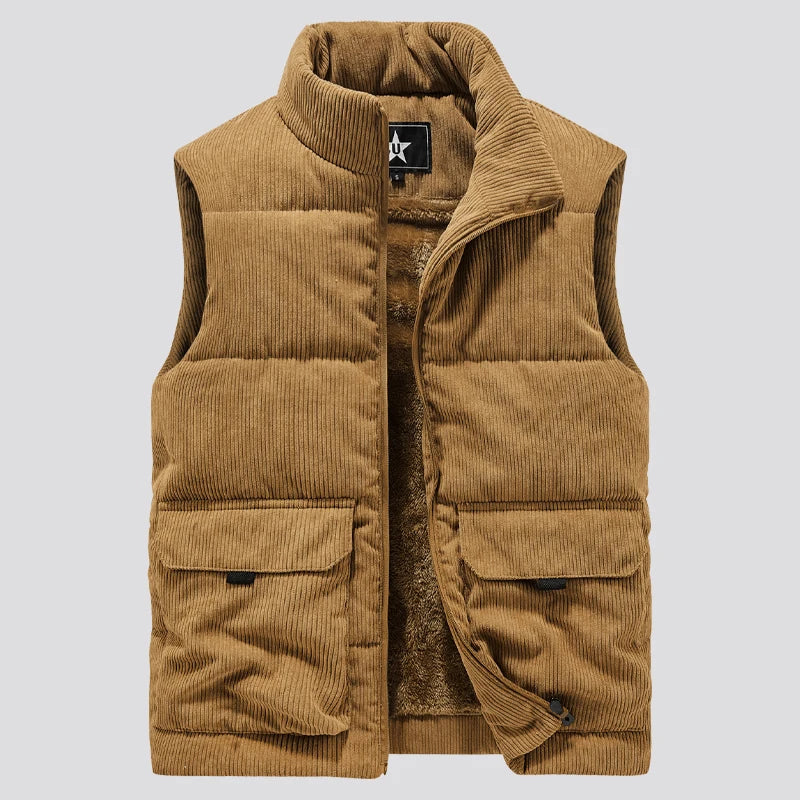 New Vest Men Winter Sleeveless Jackets Winter Warm Coat Vest Men Casual Solid Waistcoat Outwear Chalecos Para Hombre
