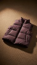 Deep Plum Padded Gilet