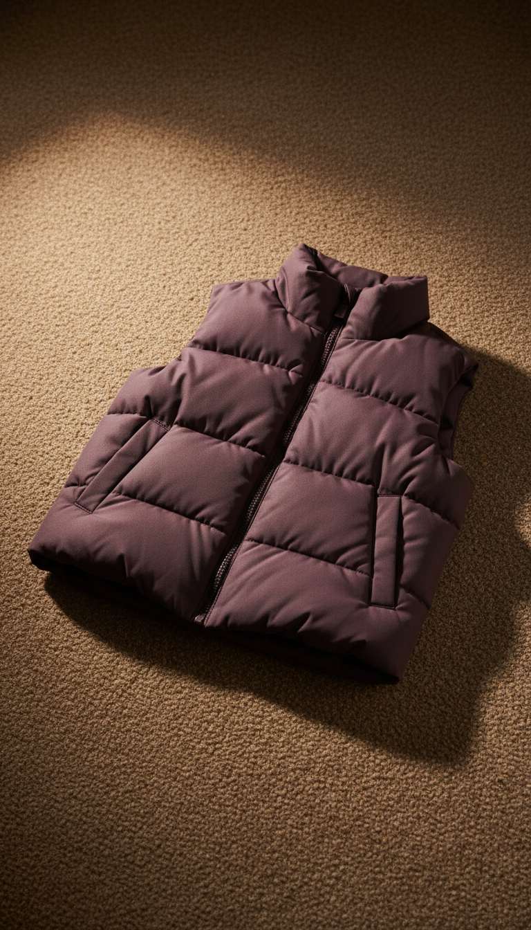 Deep Plum Padded Gilet