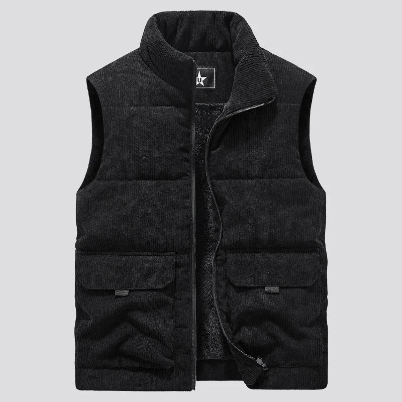 New Vest Men Winter Sleeveless Jackets Winter Warm Coat Vest Men Casual Solid Waistcoat Outwear Chalecos Para Hombre