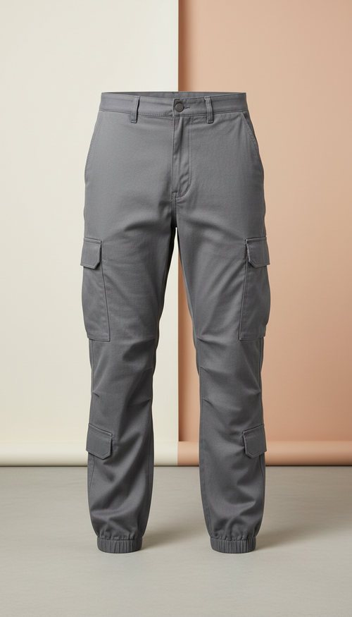 Concrete Grey Cargo Pants