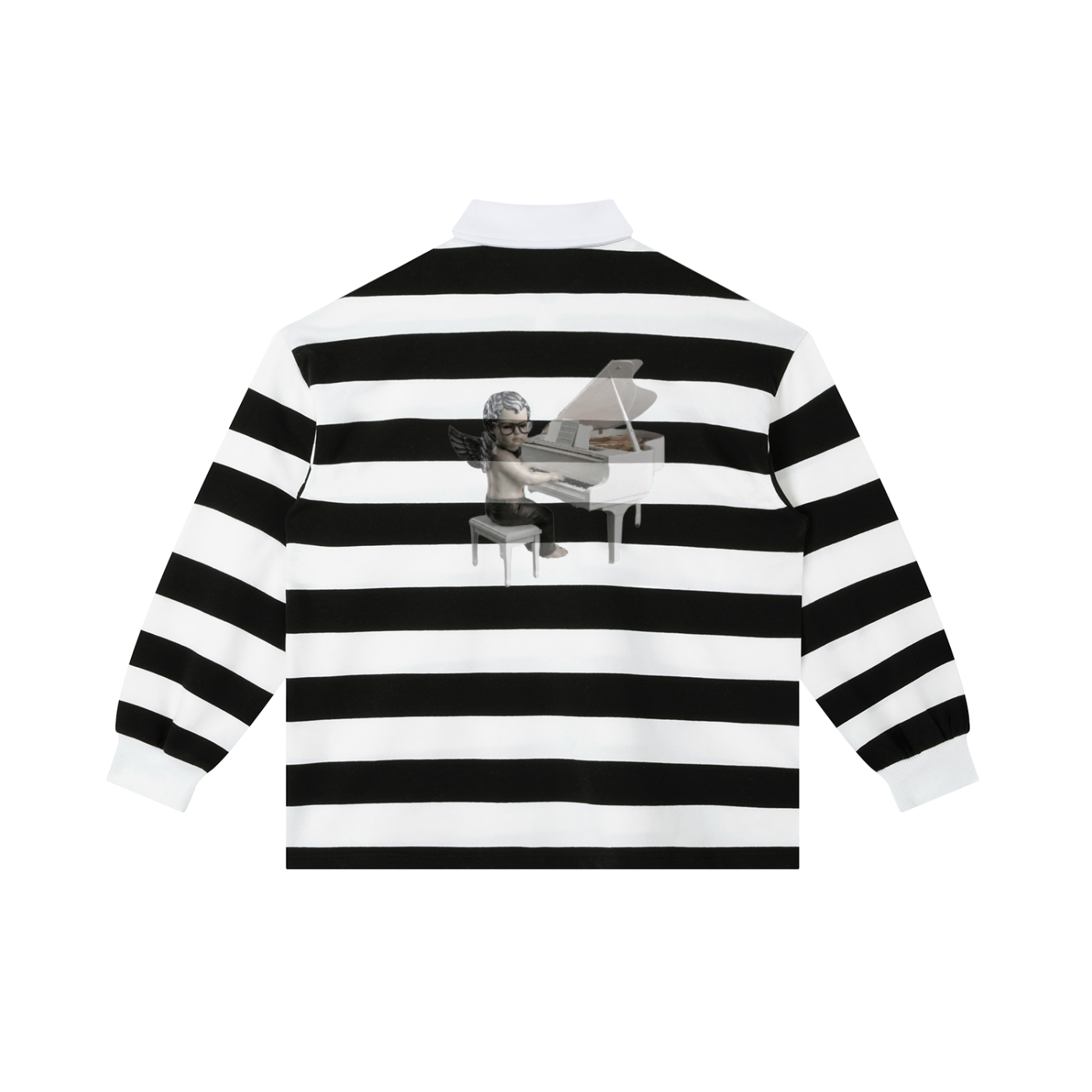 Color Block Stripe Polo Shirt
